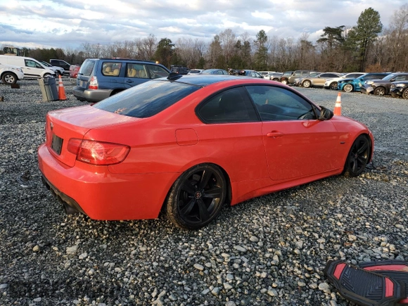 2011 BMW 3 Series 335i xDrive with VIN WBAKF9C50BE619025, listed as a Copart auction lot 78587564 with 0 mi miles and Salvage Title. Bid and sale history available at carsss.com. Image 3.