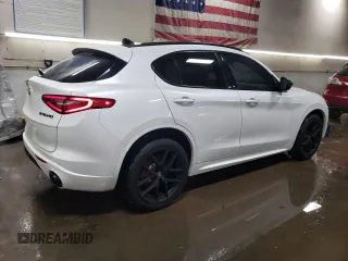 2020 Alfa Romeo Stelvio Ti z VIN ZASPAKBN4L7C74496, wystawiony jako Copart lot #43208305 z przebiegiem 71 269 mil mil oraz Szkoda całkowita • Salvage title. Historia ofert i sprzedaży dostępna na DreamBid. Obrazek 3.