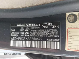 2010 Mercedes-Benz E 350 Luxury z VIN WDDHF5GBXAA250627, wystawiony jako IAAI lot #42426235 z przebiegiem 151 172 mil mil oraz . Historia ofert i sprzedaży dostępna na DreamBid. Obrazek 9.