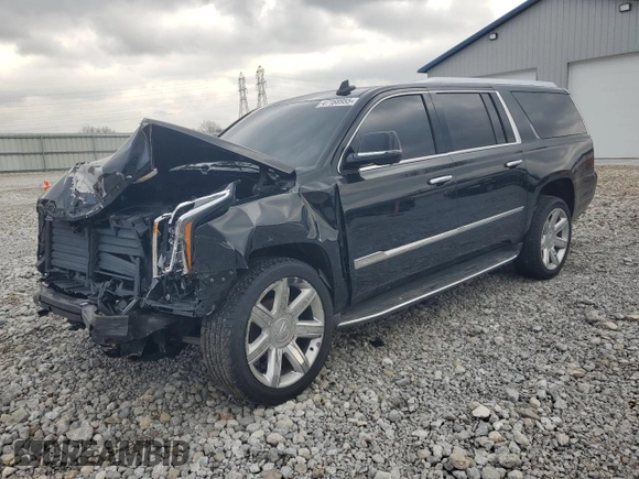 2016 Cadillac Escalade ESV Luxury Collection with VIN 1GYS4HKJ1GR338525, listed as a Copart auction lot 47168955 with Not provided miles and Salvage title. Bid and sale history available at DreamBid. Image 1.