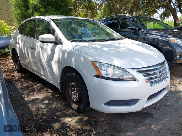 2014 Nissan Sentra S with VIN 3N1AB7AP8EL682996, listed as a IAAI auction lot 42707004 with 196,095 mi miles and . Bid and sale history available at DreamBid. Image 1.
