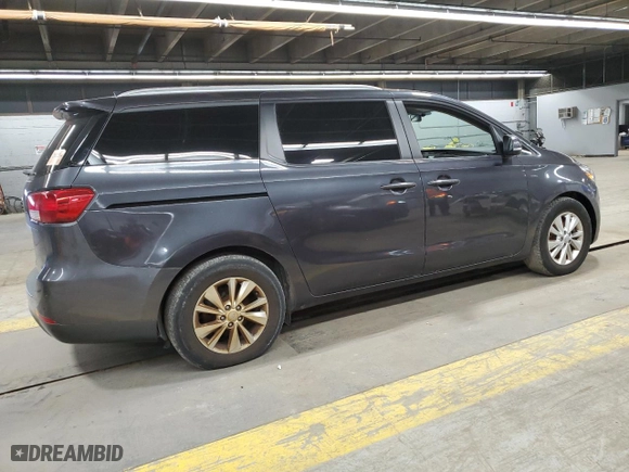 2016 Kia Sedona LX with VIN KNDMB5C1XG6119811, listed as a Copart auction lot 52456945 with 120,748 mi miles and Clean Title. Bid and sale history available at carsss.com. Image 3.