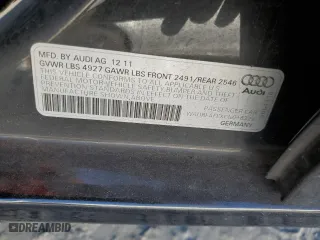 2012 Audi A4 2.0T Premium with VIN WAUBFAFLXCN018329, listed as a Copart auction lot 69307744 with 115,750 mi miles and Non Repairable. Bid and sale history available at carsss.com. Image 12.