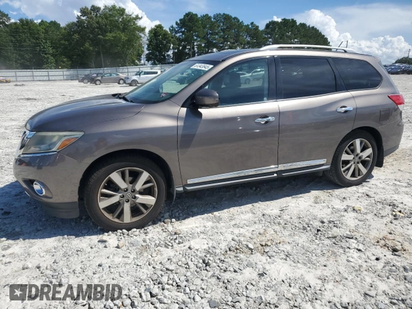 2014 Nissan Pathfinder SL with VIN 5N1AR2MN9EC679294, listed as a Copart auction lot 61343845 with 129,875 mi miles and Clean title. Bid and sale history available at DreamBid. Image 1.
