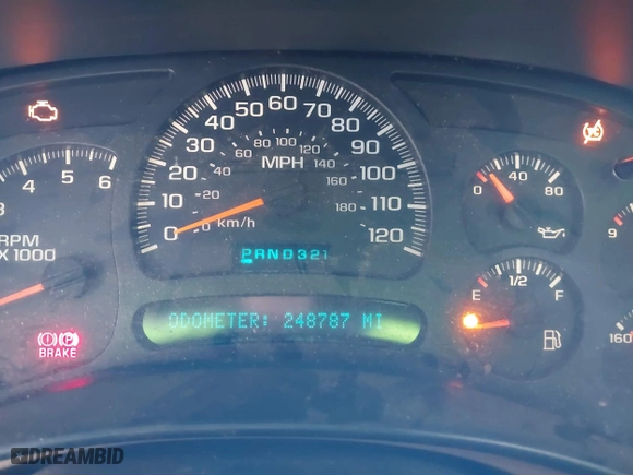 2005 Chevrolet Tahoe Z71 with VIN 1GNEK13T45R194201, listed as a IAAI auction lot 41390805 with 248,787 mi miles. Bid and sale history available at carsss.com. Image 7.