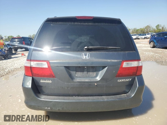 2005 Honda Odyssey EX with VIN 5FNRL38455B020843, listed as a Copart auction lot 50365725 with 235,321 mi miles and Salvage Title. Bid and sale history available at carsss.com. Image 6.