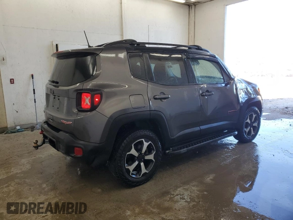 2019 Jeep Renegade Trailhawk z VIN ZACNJBC15KPJ98541, wystawiony jako Copart lot #46885945 z przebiegiem 78 416 mil mil oraz Szkoda całkowita • Salvage title. Historia ofert i sprzedaży dostępna na DreamBid. Obrazek 3.