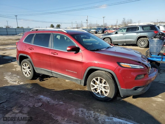 2017 Jeep Cherokee Latitude with VIN 1C4PJMCB5HD230492, listed as a Copart auction lot 42610215 with 140,923 mi miles and Salvage Title. Bid and sale history available at carsss.com. Image 4.