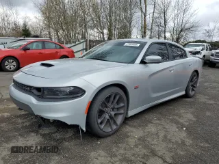2022 Dodge Charger Scat Pack with VIN 2C3CDXGJ5NH193293, listed as a Copart auction lot 47803085 with 52,009 mi miles and Salvage Title. Bid and sale history available at carsss.com. Image 1.