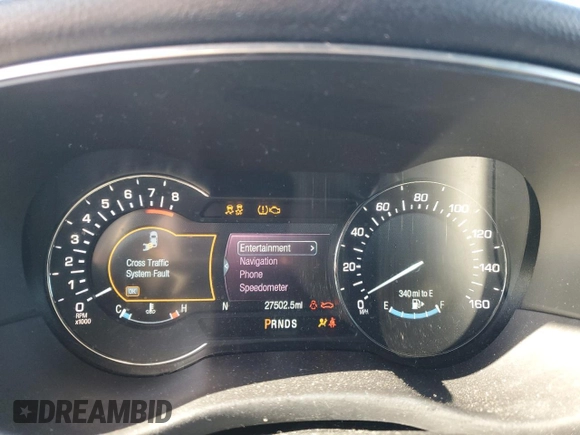2019 Lincoln MKC Reserve with VIN 5LMCJ3D94KUL09107, listed as a Copart auction lot 48595095 with 27,502 mi miles and Salvage title. Bid and sale history available at DreamBid. Image 9.