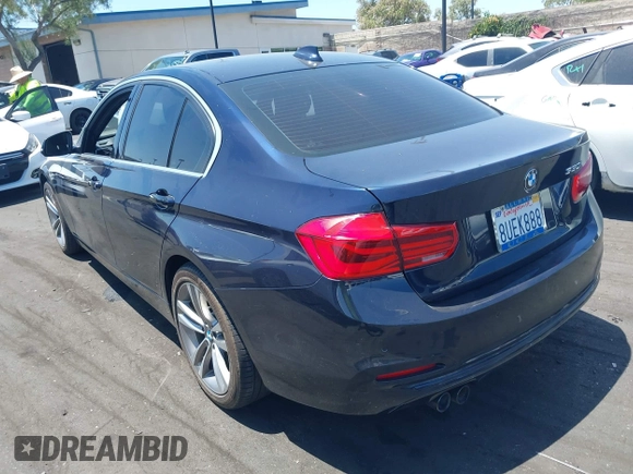 2017 BMW 3 Series 330i with VIN WBA8B9G37HNU54209, listed as a IAAI auction lot 42714703 with 55,024 mi miles and . Bid and sale history available at DreamBid. Image 3.