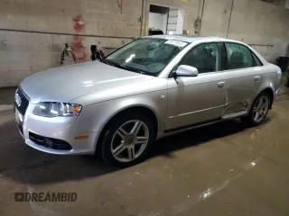 2008 Audi A4 2.0T with VIN WAUDF78E68A060053, listed as a Copart auction lot 48675645 with 62,091 mi miles and Salvage Title. Bid and sale history available at carsss.com. Image 1.