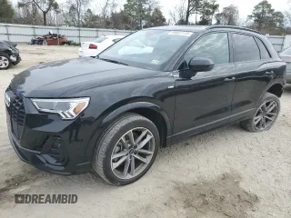 2022 Audi Q3 S line Premium Plus with VIN WA1EECF33N1054639, listed as a Copart auction lot 49807115 with 50,329 mi miles and Salvage Title. Bid and sale history available at carsss.com. Image 1.