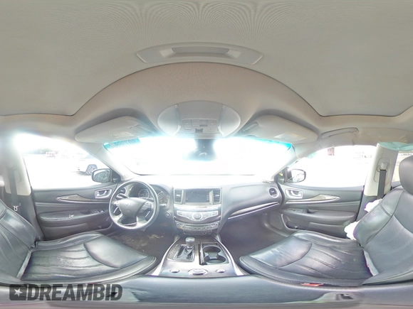 2015 Infiniti QX60 with VIN 5N1AL0MN4FC524689, listed as a Copart auction lot 80736604 with 126,945 mi miles and Salvage Title. Bid and sale history available at DreamBid. Image 13.