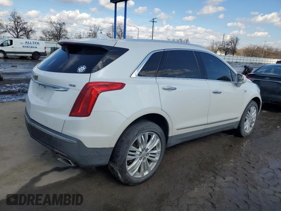 2017 Cadillac XT5 Premium Luxury AWD with VIN 1GYKNERS8HZ140004, listed as a Copart auction lot 46799115 with 197,007 mi miles and Salvage Title. Bid and sale history available at carsss.com. Image 3.