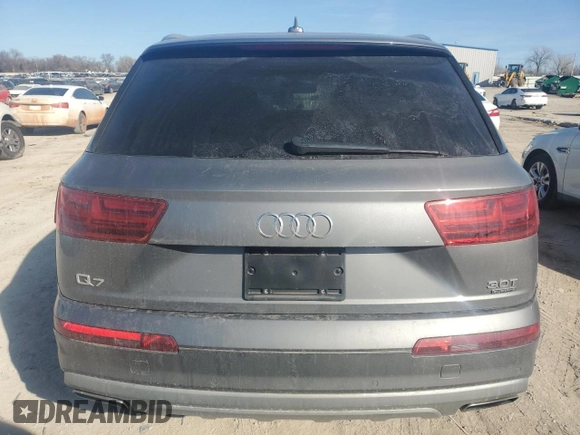2017 Audi Q7 Premium Plus with VIN WA1LABF70HD036540, listed as a Copart auction lot 46461145 with 71,439 mi miles and Salvage Title. Bid and sale history available at carsss.com. Image 6.
