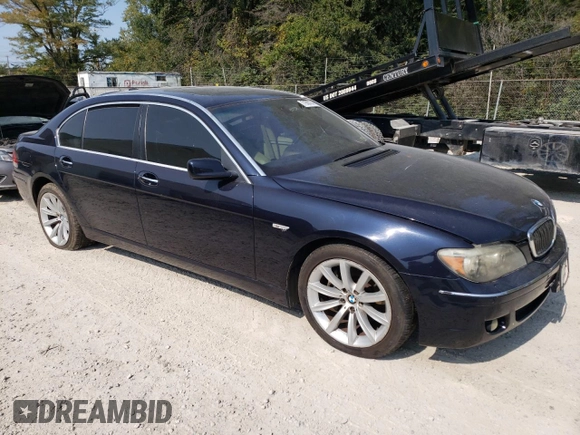 2008 BMW 7 Series 750Li with VIN WBAHN83528DT79871, listed as a Copart auction lot 71580164 with 117,414 mi miles and Clean Title. Bid and sale history available at DreamBid. Image 4.