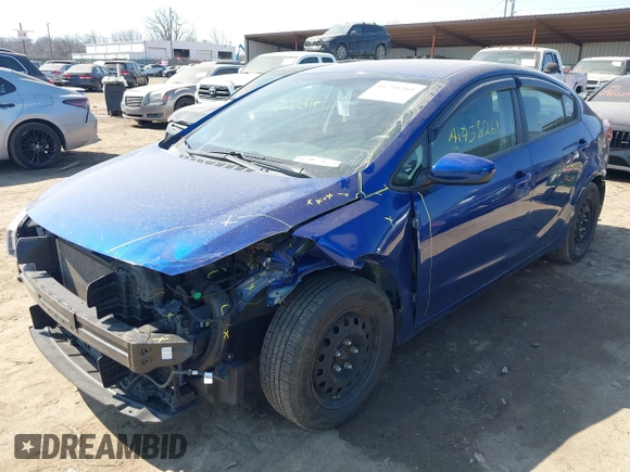 2017 Kia Forte LX with VIN 3KPFK4A71HE050397, listed as a IAAI auction lot 41758261 with 114,488 mi miles. Bid and sale history available at carsss.com. Image 2.