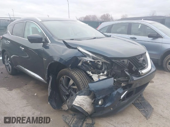 2017 Nissan Murano S with VIN 5N1AZ2MH5HN123437, listed as a IAAI auction lot 41805861 with 104,863 mi miles and . Bid and sale history available at DreamBid. Image 1.