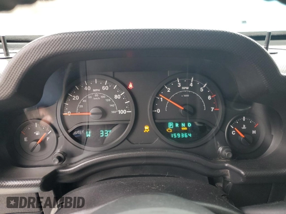 2008 Jeep Wrangler X with VIN 1J4FA24148L546536, listed as a Copart auction lot 43790775 with 159,364 mi miles and Salvage Title. Bid and sale history available at DreamBid. Image 9.
