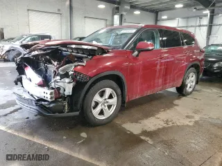 2021 Toyota Highlander L with VIN 5TDBZRBH5MS061885, listed as a Copart auction lot 45164335 with 98,146 mi miles and Salvage Title. Bid and sale history available at carsss.com. Image 1.