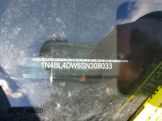 2025 Nissan Altima SV with VIN 1N4BL4DW6SN308033, listed as a Copart auction lot 45289345 with Not Provided miles and Salvage Title. Bid and sale history available at DreamBid. Image 13.
