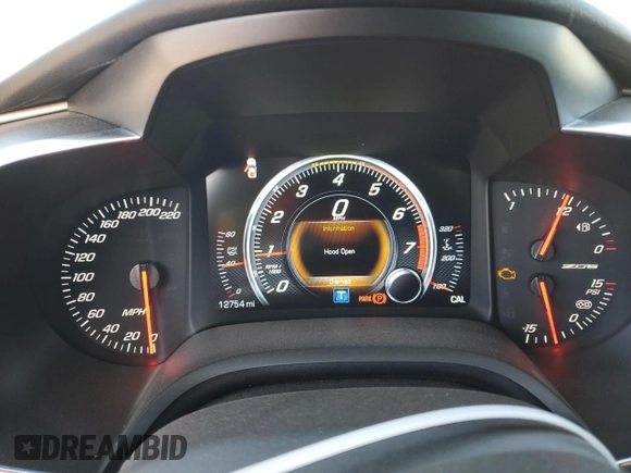 2019 Chevrolet Corvette Z06 2LZ with VIN 1G1YR2D67K5606378, listed as a Copart auction lot 80897994 with 12,754 mi miles and Salvage Title. Bid and sale history available at carsss.com. Image 9.
