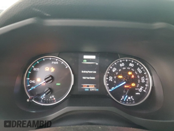 2021 Toyota RAV4 Hybrid XLE with VIN JTMRWRFV5MD136071, listed as a Copart auction lot 76898674 with 33,973 mi miles and Salvage Title. Bid and sale history available at carsss.com. Image 9.