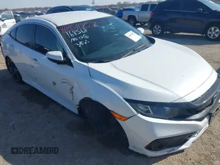 2020 Honda Civic Sedan Sport with VIN 19XFC2F8XLE016325, listed as a IAAI auction lot 41851007 with 68,310 mi miles. Bid and sale history available at carsss.com. Image 6.