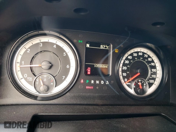 2017 Ram 1500 Express with VIN 3C6JR6AG1HG788844, listed as a Copart auction lot 78002004 with 105,968 mi miles and Salvage title. Bid and sale history available at DreamBid. Image 9.