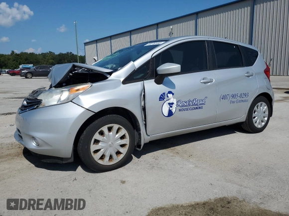 2016 Nissan Note S Plus with VIN 3N1CE2CP7GL387214, listed as a Copart auction lot 72278144 with 38,827 mi miles and Salvage Title. Bid and sale history available at DreamBid. Image 1.