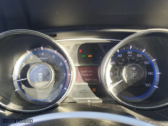 2013 Hyundai Sonata GLS with VIN 5NPEB4AC5DH570343, listed as a Copart auction lot 42140465 with 188,899 mi miles and Salvage Title. Bid and sale history available at carsss.com. Image 9.