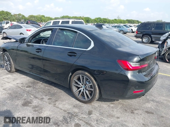 2020 BMW 3 Series 330i with VIN 3MW5R1J07L8B22314, listed as a IAAI auction lot 41867745 with 86,681 mi miles. Bid and sale history available at carsss.com. Image 3.