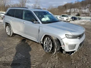 2024 Jeep Grand Cherokee Overland with VIN 1C4RJHDG8R8598461, listed as a Copart auction lot 42279685 with 1,677 mi miles and Salvage Title. Bid and sale history available at carsss.com. Image 4.