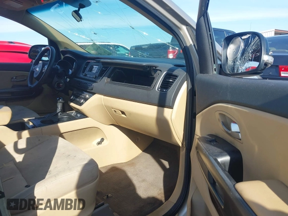 2016 Kia Sedona LX with VIN KNDMB5C13G6093438, listed as a IAAI auction lot 41662704 with 132,343 mi miles. Bid and sale history available at carsss.com. Image 5.