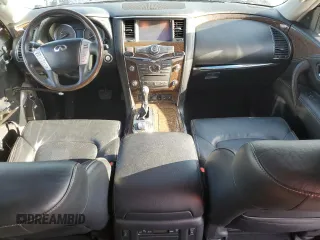 2015 Infiniti QX80 z VIN JN8AZ2NE5F9080124, wystawiony jako Copart lot #55226415 z przebiegiem Nie podano mil oraz Czysty tytuł • Clean title. Historia ofert i sprzedaży dostępna na DreamBid. Obrazek 8.