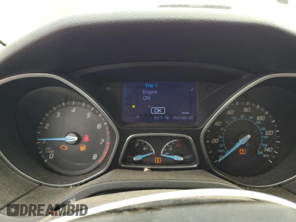 2013 Ford Focus SE with VIN 1FADP3F21DL260506, listed as a Copart auction lot 59738725 with 164,166 mi miles and Clean title. Bid and sale history available at DreamBid. Image 9.