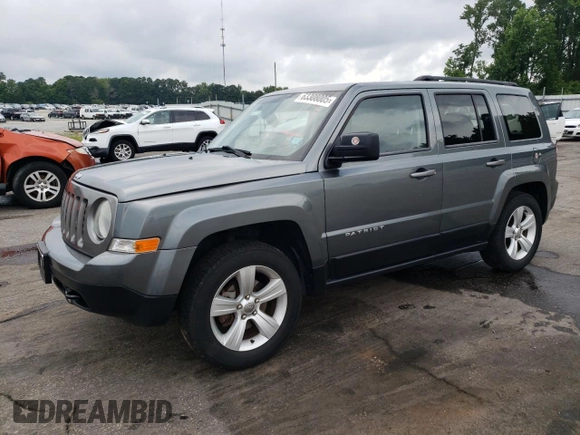 2014 Jeep Patriot Latitude z VIN 1C4NJRFB7ED501578, wystawiony jako Copart lot #63308005 z przebiegiem 76 100 mil mil oraz Szkoda całkowita • Salvage title. Historia ofert i sprzedaży dostępna na DreamBid. Obrazek 1.