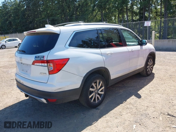 2020 Honda Pilot EX-L z VIN 5FNYF6H56LB010316, wystawiony jako IAAI lot #42433400 z przebiegiem 48 764 mil mil oraz . Historia ofert i sprzedaży dostępna na DreamBid. Obrazek 4.