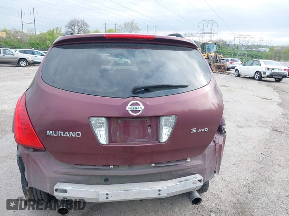 2007 Nissan Murano S with VIN JN8AZ08W47W601653, listed as a IAAI auction lot 42074179 with 138,257 mi miles and . Bid and sale history available at DreamBid. Image 17.