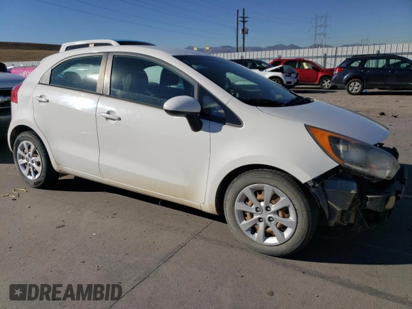 2014 Kia Rio LX with VIN KNADM5A36E6417300, listed as a Copart auction lot 82268544 with 166,455 mi miles and Clean Title. Bid and sale history available at carsss.com. Image 4.