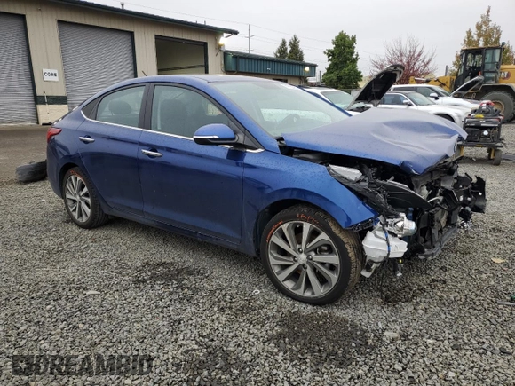 2021 Hyundai Accent Limited with VIN 3KPC34A67ME152725, listed as a Copart auction lot 74799464 with 24,519 mi miles and Salvage Title. Bid and sale history available at carsss.com. Image 4.