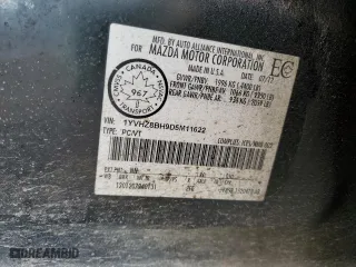 2013 Mazda Mazda6 i Sport with VIN 1YVHZ8BH9D5M11622, listed as a Copart auction lot 50519685 with 194,109 mi miles and Salvage Title. Bid and sale history available at carsss.com. Image 12.