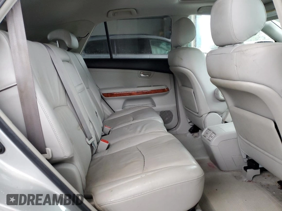 2006 Lexus RX 330 z VIN 2T2GA31U96C046533, wystawiony jako Copart lot #57883435 z przebiegiem 269 994 mil mil oraz Szkoda całkowita • Salvage title. Historia ofert i sprzedaży dostępna na DreamBid. Obrazek 11.