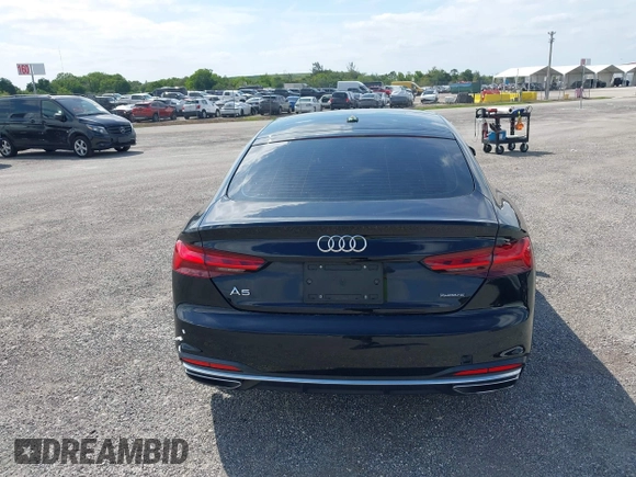 2021 Audi A5 Sportback Premium with VIN WAUABCF53MA036944, listed as a IAAI auction lot 38746591 with 35,881 mi miles. Bid and sale history available at carsss.com. Image 16.