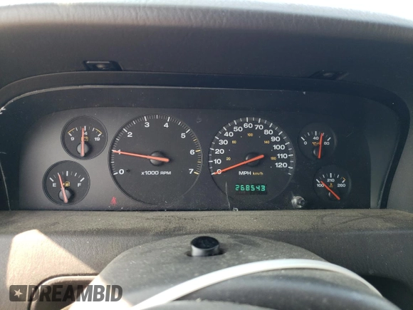 2000 Jeep Grand Cherokee Laredo with VIN 1J4GW48S6YC404063, listed as a Copart auction lot 59442725 with 268,543 mi miles and Salvage title. Bid and sale history available at DreamBid. Image 9.