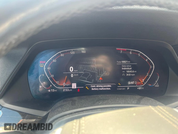 2019 BMW X5 xDrive40i with VIN 5UXCR6C55KLK80009, listed as a Copart auction lot 66447745 with 98,821 mi miles and Clean title. Bid and sale history available at DreamBid. Image 8.