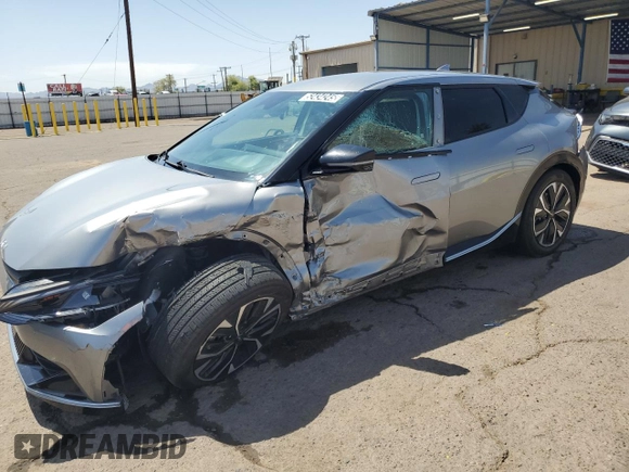 2024 Kia EV6 Wind with VIN KNDC3DLC8R5180653, listed as a Copart auction lot 52434245 with 22,590 mi miles and Salvage Title. Bid and sale history available at carsss.com. Image 1.
