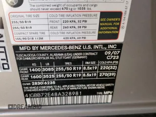 2008 Mercedes-Benz M 550 with VIN 4JGBB72E48A328981, listed as a Copart auction lot 51796925 with 97,460 mi miles and Salvage Title. Bid and sale history available at carsss.com. Image 12.