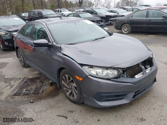 2018 Honda Civic Sedan EX with VIN 2HGFC2F75JH508500, listed as a IAAI auction lot 41827353 with 164,477 mi miles. Bid and sale history available at carsss.com. Image 1.